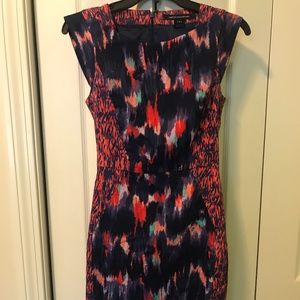 French Connection colorful sheath dress size 6